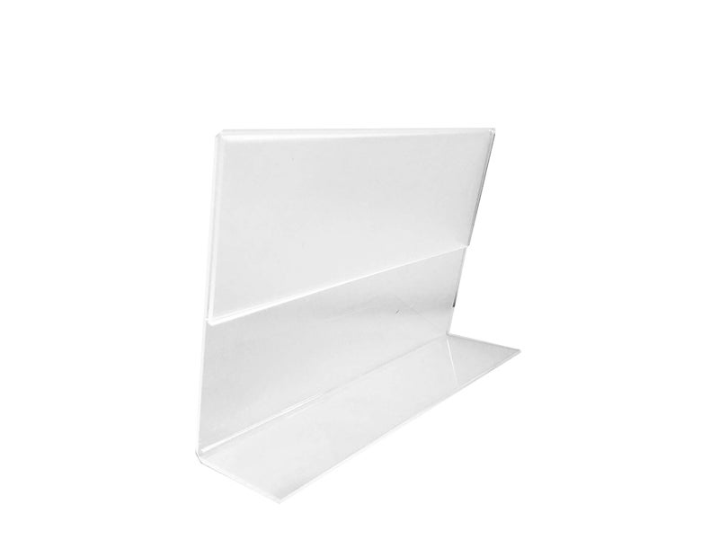 RY DISPLAY 6 Pack Clear Acrylic 8.5 X 11 Inches Acrylic Slant Back Sign Holder ,Picture Frames,Desktop Document Acrylic Holder Table Single Sheet Portrait Ad Frames (Horizontal) - Image 4